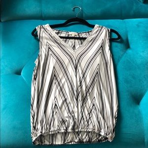 Black and white tank